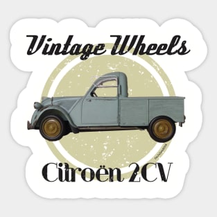 Vintage Wheels - Citroën 2CV Pickup Sticker